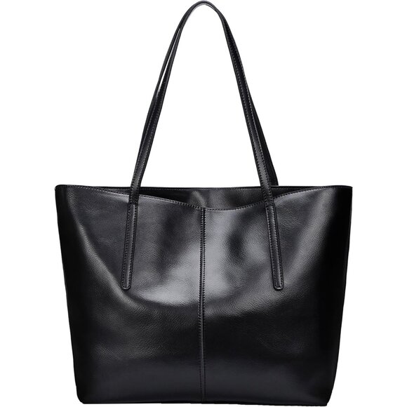 Handbags - Elegant Genuine Leather Tote Bag for Women - Spacious & Stylish Design
